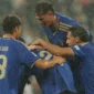 Para pemain Italia merayakan gol ke gawang Turki pada lanjutan UEFA Nations League. (Foto: IG @azzurri)