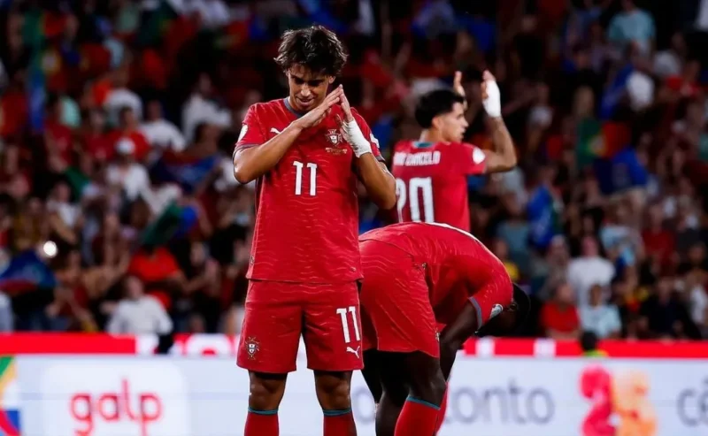 João Félix merayakan gol ke gawang Wales. (Foto: IG @portugal)