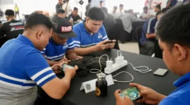 KAI Divre II Sumbar menggelar Tournament E-Sport Mobile Legends Harhubnas 2026 di Peron Bandara Stasiun Padang. (Foto: KAI Divre II Sumbar)