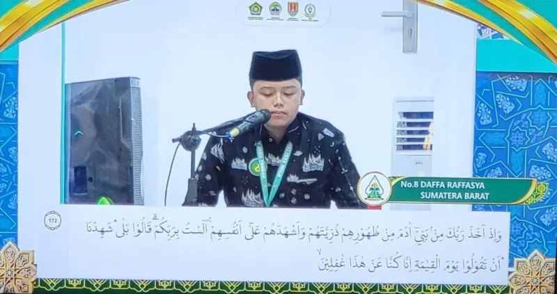 Kafilah Sumbar mulai bertanding pada hari pertama MTQ Nasional XXXI di Semarang. (Foto: Adpsb)