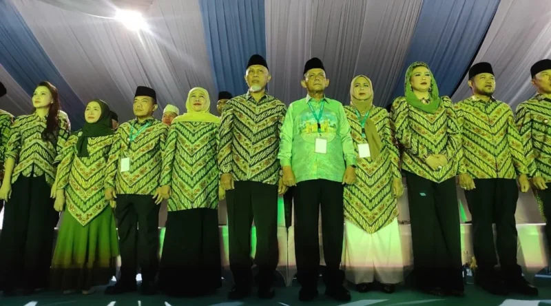 Gubernur Sumbar Mahyeldi Ansharullah menghadiri pembukaan MTQ Nasional XXXI di Kota Semarang, Jawa Tengah, Sabtu (12/9/2026). (Foto: Adpsb)