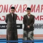 Menhaj Mochamad Irfan Yusuf bersama Wamenhaj Dahnil Anzar Simanjuntak saat peluncuran hotline pengaduan di Jakarta, Senin (14/9/2026). (Foto: Kemenhaj)