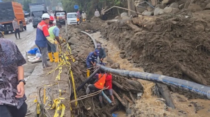 Kementerian PU mempercepat pemulihan 14 bangunan pemerintah dan fasilitas publik terdampak galodo di Kabupaten Solok. (Foto: Kementerian PU)