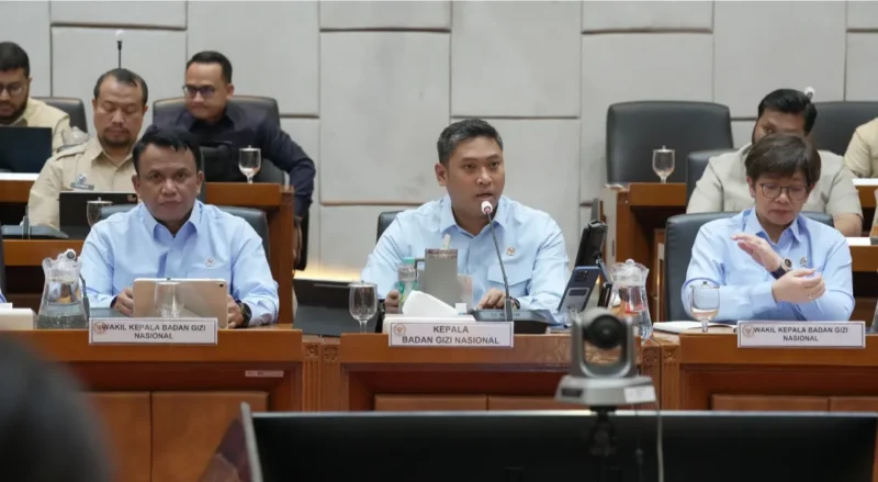 Kepala BGN Sudaryono saat Rapat Dengar Pendapat (RDP) bersama Komisi IX DPR RI di Jakarta, Kamis (3/9). (Foto: Biro Hukum dan Humas BGN)