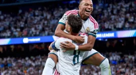 Kylian Mbappe dan Valverde membawa Real Madrid menang 2-1 atas Inter Milan. (Foto: IG @realmadrid)