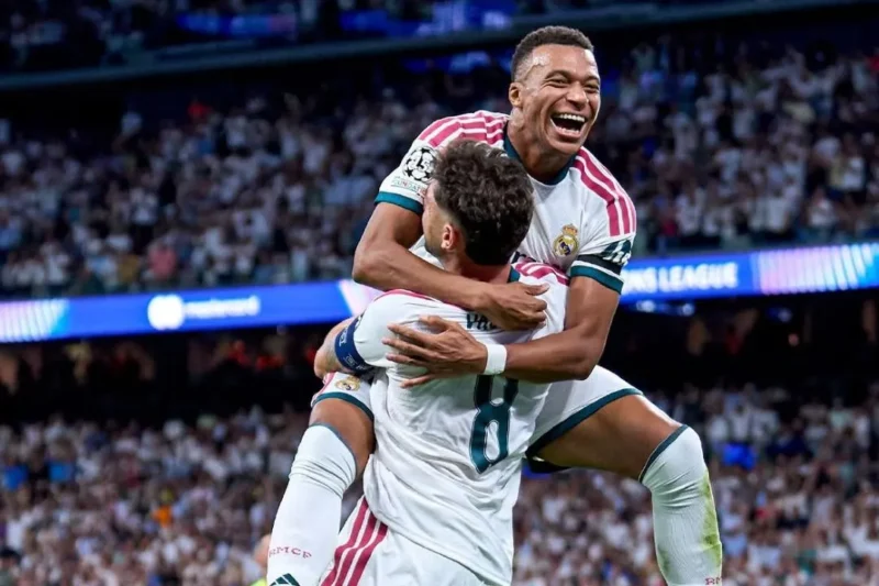 Kylian Mbappe dan Valverde membawa Real Madrid menang 2-1 atas Inter Milan. (Foto: IG @realmadrid)