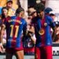 Lamine Yamal dan Raphinha mencetak gol untuk Barcelona saat menghadapi Valencia dalam lanjutan LaLiga. Barcelona menang telak 5-0 atas Valencia. (Foto: IG @fcbarcelona)