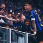 Lautaro Martinez melakukan selebrasi usai mencetak gol ke gawang Napoli. (Foto: IG @inter)