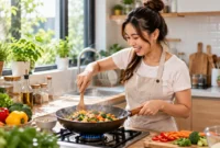 Ilustrasi makanan penurun kolesterol dan asam urat. (Foto: AI Generated)

