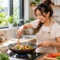 Ilustrasi makanan penurun kolesterol dan asam urat. (Foto: AI Generated)
