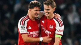 Gol tunggal Martin Odegaard menangkan Arsenal 1-0. (Foto: IG @arsenal)