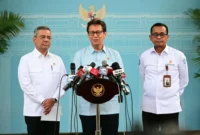 Menteri Kesehatan Budi Gunadi Sadikin memberika keterangan pers di Istana Merdeka, Jakarta, Senin (28/9/2026). (Foto: BPMI Setpres)