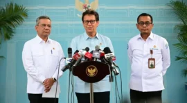 Menteri Kesehatan Budi Gunadi Sadikin memberika keterangan pers di Istana Merdeka, Jakarta, Senin (28/9/2026). (Foto: BPMI Setpres)
