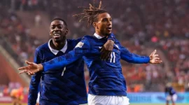 Gol Michael Olise membawa Les Bleus menang 1-0 atas Belgia di UEFA Nations League 2026. (Foto: IG @equipedefrance)
