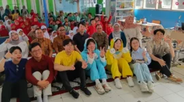 Sosialisasi Mitigasi Bencana Gempa Bumi dan Tsunami di SDN 04 Purus. (Foto: BPBD Padang)
