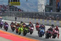 Jorge Martin, Marc Marquez dan Bezzecchi bersaing ketat berebut posisi puncak di GP San Marino. (Foto: MotoGP.com)