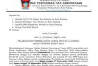 Pemko Padang menerapkan PJJ atau daring bagi siswa SD dan SMP selama dua hari, 17-18 September 2026. (Foto: Pemko Padang)