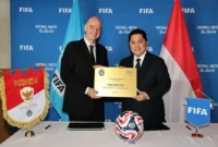 Ketua Umum PSSI Erick Thohir bersama Presiden FIFA Gianni Infantino. (Foto: PSSI)