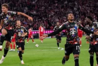 Para pemain Bayern Munich merayakan gol ke gawang Union Berlin. (Foto: IG @fcbayern)