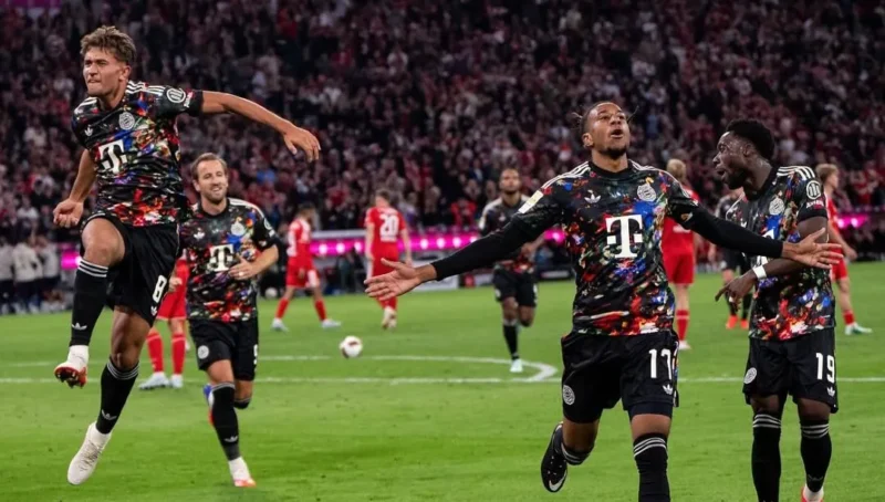 Para pemain Bayern Munich merayakan gol ke gawang Union Berlin. (Foto: IG @fcbayern)