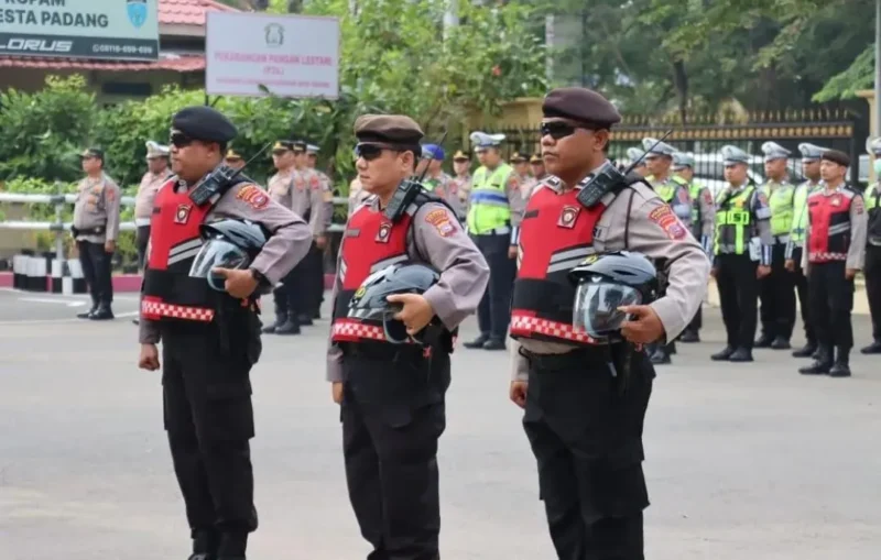 Polresta Padang meluncurkan Patroli Kota Samapta dan Perintis Presisi untuk mencegah tawuran, balap liar, dan kriminalitas jalanan. (Foto: Polda Sumbar)