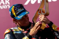 Pedro Acosta meraih kemenangan perdana MotoGP di Austria. (Foto: IG @37pedroacosta)