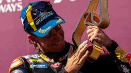 Pedro Acosta meraih kemenangan perdana MotoGP di Austria. (Foto: IG @37pedroacosta)