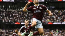 Pemain Aston Villa merayakan gol ke gawang Tottenham Hotspur. (Foto: IG @astonvilla)