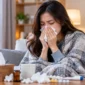 Ilustrasi wanita mengalami gejala flu. (Foto: AI Generated)