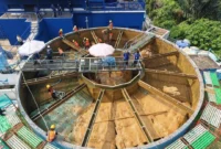 Perumda Air Minum Padang melanjutkan perbaikan Accelerator 2 di IPA Gunung Pangilun, Selasa (8/9/2026). (Foto: Pemko Padang) 