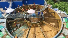 Perumda Air Minum Padang melanjutkan perbaikan Accelerator 2 di IPA Gunung Pangilun, Selasa (8/9/2026). (Foto: Pemko Padang) 
