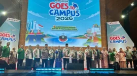 Kepala DPMPTSP Padang, Fauzan Ibnovi menghadiri Pertamina Goes to Campus 2026 di Auditorium Unand, Jumat (4/9/2026). (Foto: Pemko Padang)