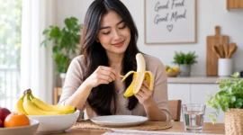 Ilustrasi buah pisang. (Foto: AI Generated)