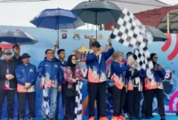 Kapolda Sumbar Irjen Pol Djati Wiyoto Abadhy melepas peserta Police Women Run IV 2026, Minggu (27/9/2026). (Foto: Polda Sumbar)