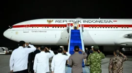 Presiden Prabowo bertolak ke Vladivostok, Rusia. (Foto BPMI Setpres)