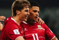 Pemain Indonesia Ragnar Oratmangoen merayakan gol ke gawang Singapura. (Foto: IG @timnasindonesia)