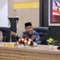 Wakil Wali Kota Padang Maigus Nasir menghadiri Rakor TKPKD Kota Padang di Aula Tuah Sakato Mapolresta Padang, Kamis (10/9/2026). (Foto: Pemko Padang)