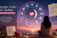 Ilustrasi ramalan cinta 12 zodiak 4 September 2026. (Foto: AI Generated)