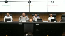 Kepala Dishub Padang Yudi Indra Syani saat Rapat Forum LLAJ di Ruangan Abu Bakar Jaar, Balai Kota Padang, Selasa (8/9/2026). (Foto: Pemko Padang)