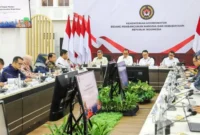 Menko PMK Pratikno saat memimpin Rapat Koordinasi Tingkat Menteri Kesiapan Implementasi Wajib Halal di Kantor Kemenko PMK, Jakarta, Rabu (23/9/2026). (Foto: Kemenko PMK)