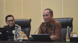 Rapat Teknis Persiapan Expo UMKM & Ekosistem Haji dan Umrah 2026 di Balai Kota Madiun, Selasa (15/9/2026). (Foto: Kemenhaj)