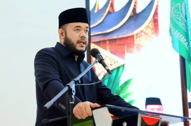Wali Kota Padang, Fadly Amran menghadiri Rapimwil Pemuda Muhammadiyah Sumbar di Palanta Kediaman Resmi Wali Kota Padang, Sabtu (19/9/2026). (Foto: Pemko Padang)