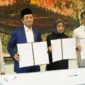 Menteri Agama Nasaruddin Umar (kedua dari kiri) menandatangani SKB Hari Libur Nasional dan Cuti Bersama Tahun 2027. (Foto: Rima Febrina Hirman/Kemenag)