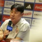 Pelatih Persija Shin Tae-yong dalam konferensi pers jelang pertandingan. (Foto: Persija)