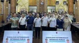 Pemko Padang menggelar Sosialisasi Keterbukaan Informasi Publik di lingkungan Kota Padang 2026 di Ruang Abu Bakar Ja'ar, Balai Kota Padang, Rabu (23/9/2026). (Foto: Pemko Padang)