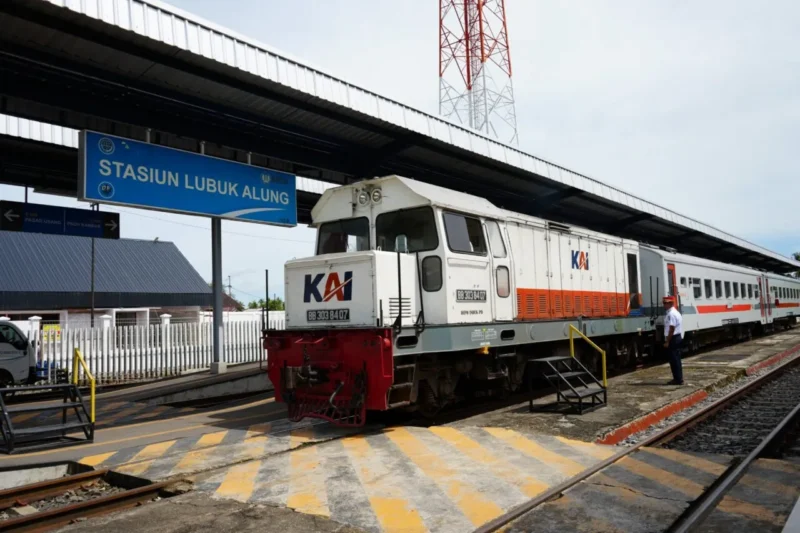 Stasiun Lubuk Alung. (Foto: KAI Divre II Sumbar)