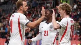 Anthony Gordon dan Harry Kane membawa Inggris menang 2-0 atas Republik Ceko pada lanjutan UEFA Nations League. (Foto: IG @england)