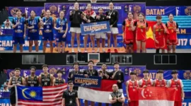 Timnas U17 3x3 Indonesia kawinkan gelar Juara Asia Tenggara. (Foto: DBL Indonesia)