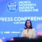 Menpar Widiyanti Putri Wardhana, dalam Konferensi Pers Wonderful Indonesia Tourism Fair (WITF) 2026, Jakarta, (23/9/2026). (Foto: Kemenpar)
