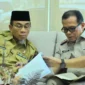 Wakil Wali Kota Padang, Maigus Nasir bersama Kepala Kantor Pertanahan Padang, Hanif. (Foto: Pemko Padang)